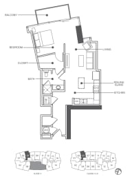 1 bed, 1 bath, 719 sqft, $2,190