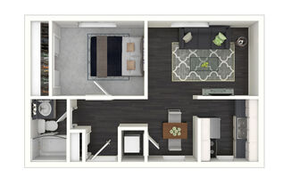 1 bed, 1 bath, 600 sqft, $2,283