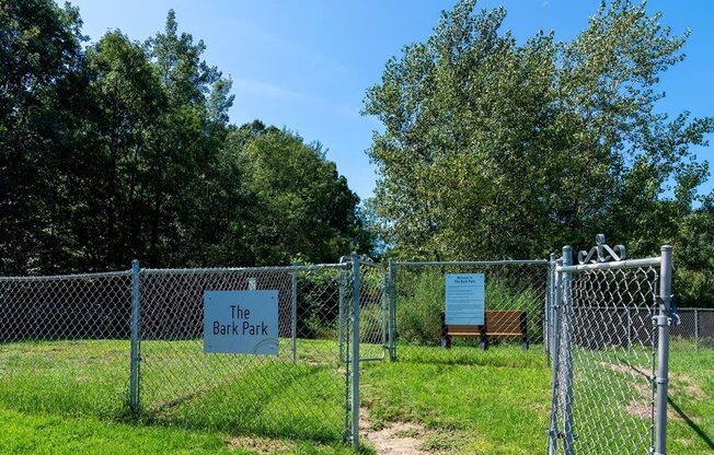 fenced in dog park at Spring Lake MI