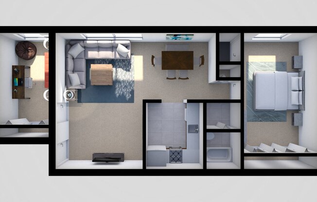 1 bed, 1 bath, $1,628