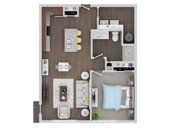 1 bed, 1 bath, 746 sqft, $1,455