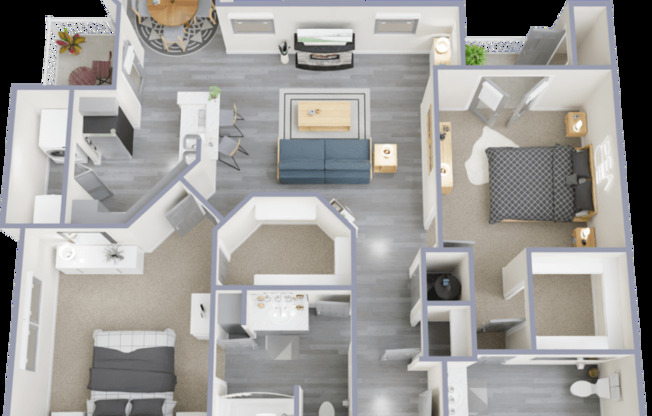 2 beds, 2 baths, 1,177 sqft, $1,475