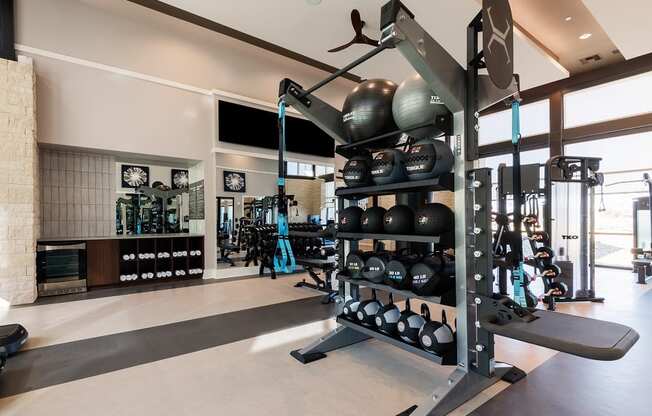 Gym With a Wide Variety of Exercise Equipment at Escape at Arrowhead's Apartments in Glendale, AZ