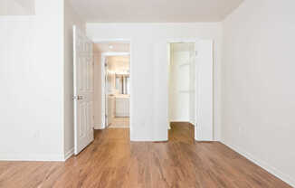 Bedroom with Hard Surface Flooring and Walk-in Closet