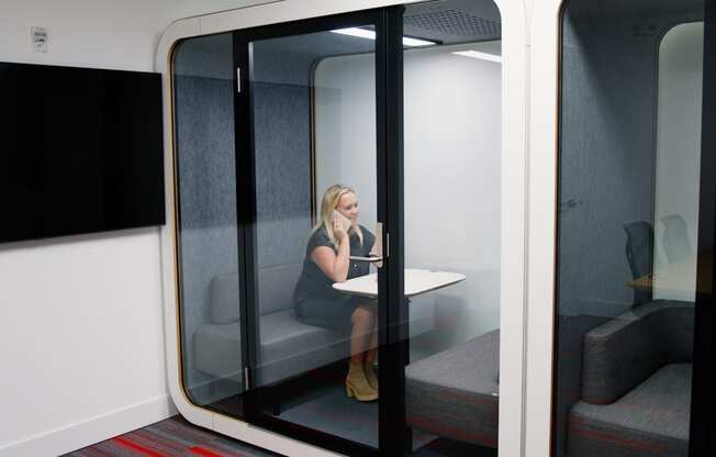 Soundproof Pods in Building 3 at 20 Midtown, Birmingham, Alabama