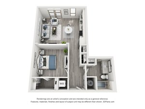 1 bed, 1 bath, 775 sqft, $1,800