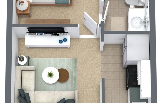 1 bed, 1 bath, 500 sqft, $1,337, Unit 1330-L6