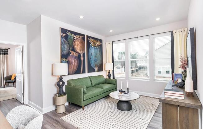 Experience modern convenience with smart home features at Amavi Brier Creek, including smart thermostats and USB outlets—designed for seamless, connected living.