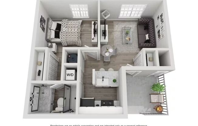 1 bed, 1 bath, 503 sqft, $822