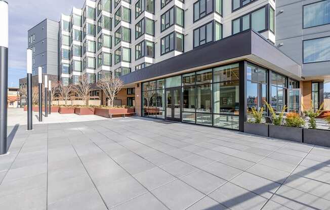walking square for resident enjoyment at Marina Square, WA 98337
