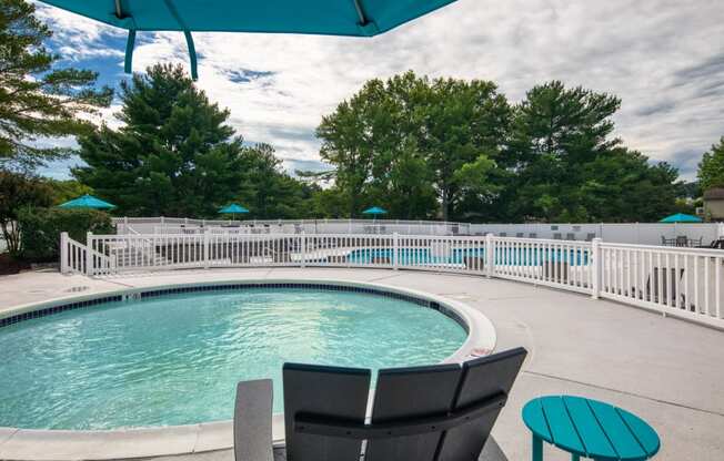 Jacuzzi Deck at The Everett  Apartments in Roanoke, VA 24018