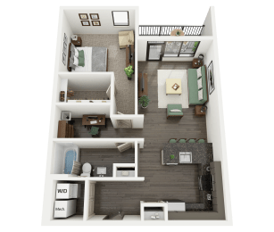 1 bed, 1 bath, 896 sqft, $1,695