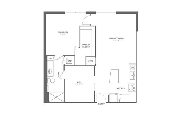 1 bed, 1 bath, 910 sqft, $2,838