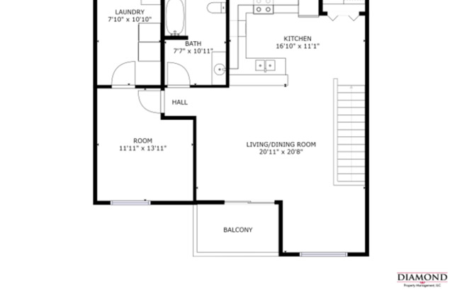 1 bed, 1 bath, $995