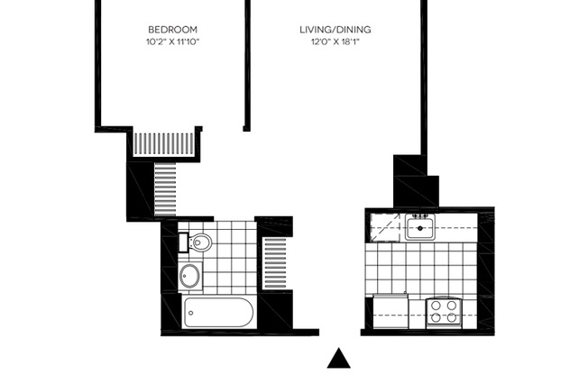 1 bed, 1 bath, $3,970, Unit 509