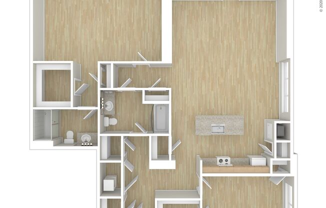 2 beds, 2 baths, 1,457 sqft, $5,895, Unit 156
