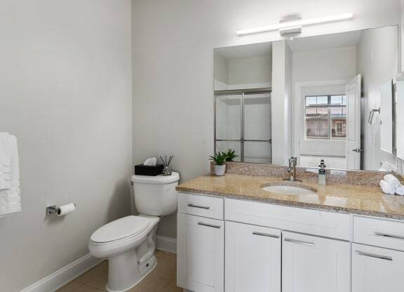 Bathroom at Park Square Apartments, New Jersey, 07065