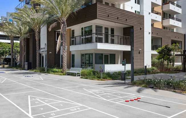 Reserved Parking Lot at Elements Apartments*, California