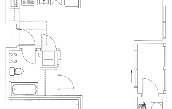 Studio, 1 bath, 630 sqft, $2,150, Unit Apt 1408