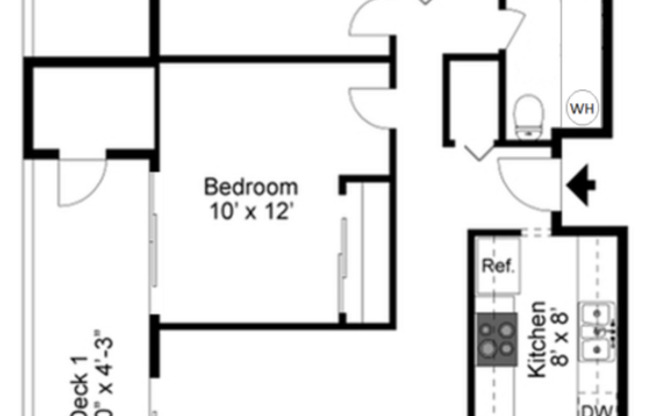 2 beds, 1 bath, 875 sqft, $1,484