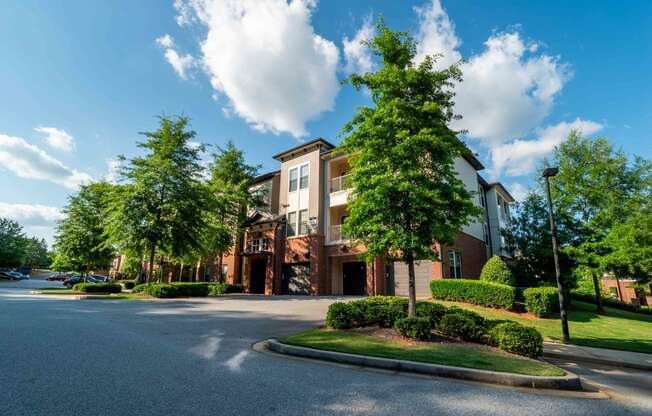 exterior view of the residences at city center apartments