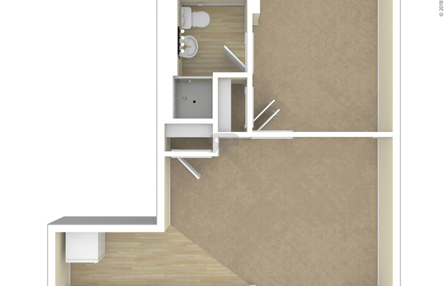 1 bed, 1 bath, 579 sqft, $1,780