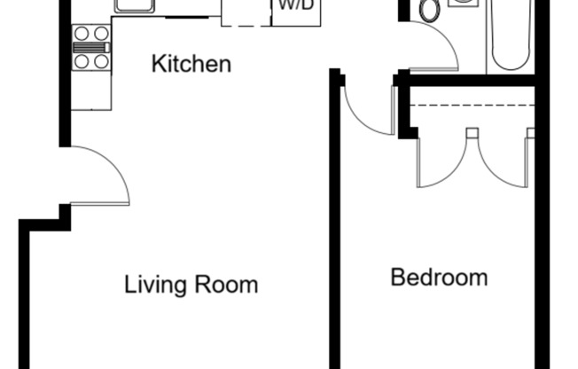 1 bed, 1 bath, 539 sqft, $2,175, Unit 305