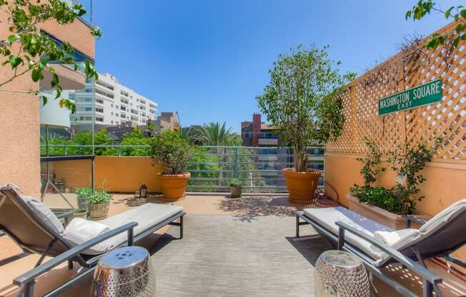 Attractive Terrace at La Vista Terrace, Hollywood, CA, 90046