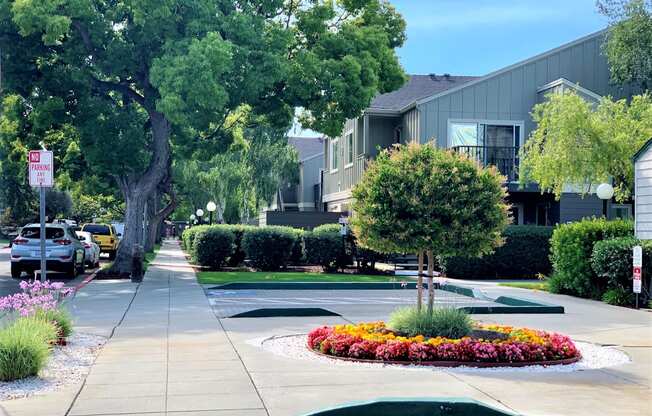 landscaping on Washington side, front of office