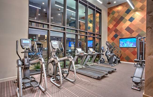 Fitness Center With Updated Equipment at Edge and Stone, San Antonio, 78260