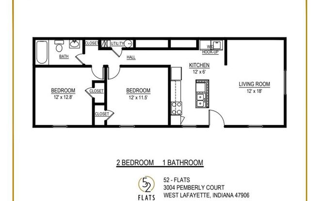 2 beds, 1 bath, 950 sqft, $1,495, Unit 3054-2