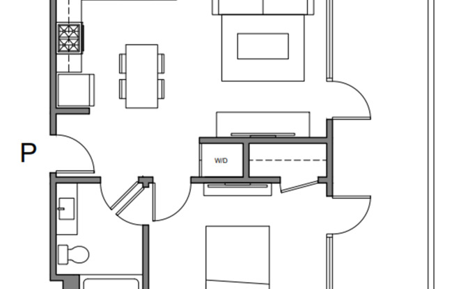 1 bed, 1 bath, 510 sqft, $2,975, Unit 402