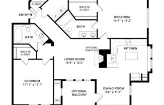 2 beds, 2 baths, 1,145 sqft, $2,435