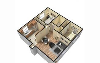 2 beds, 1 bath, 875 sqft, $1,375