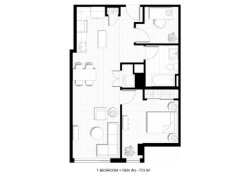 1 bed, 1 bath, 773 sqft, $2,513