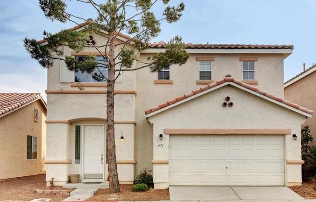 Beautifully upgraded kitchen and tile flooring in 2 story home.
