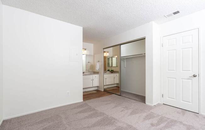 A white door is on the right side of the image.