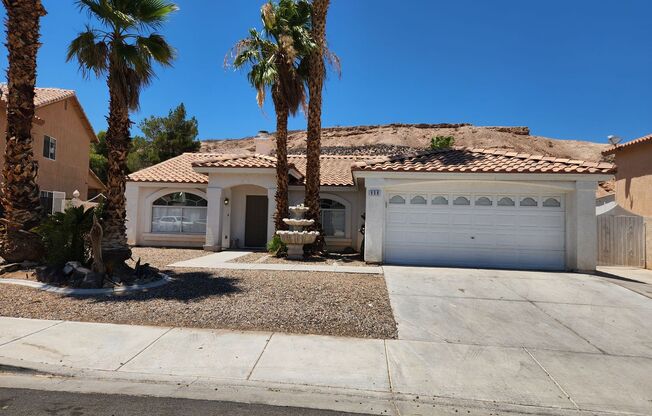 Single story ranch style with private pool