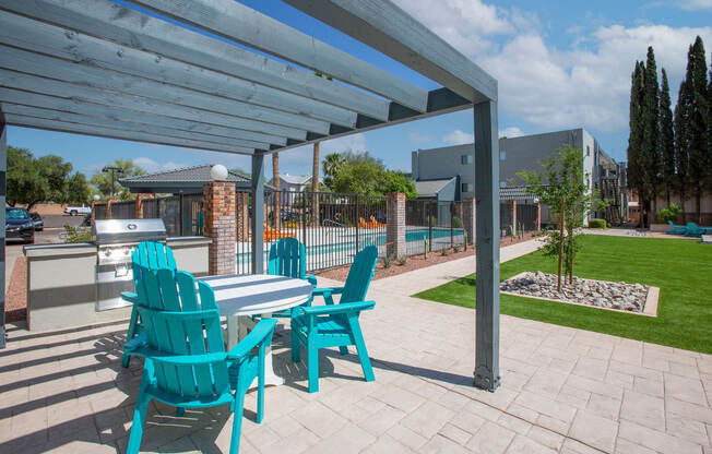 BBQ Grill Area at The Link at 4th Ave Apartments