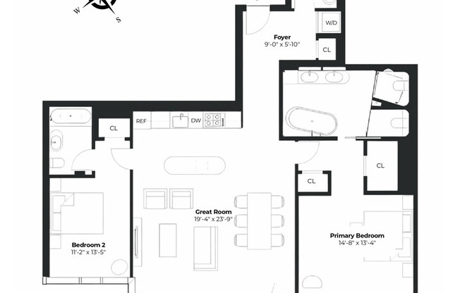 2 beds, 2.5 baths, 1,528 sqft, $21,000, Unit 43BEAST