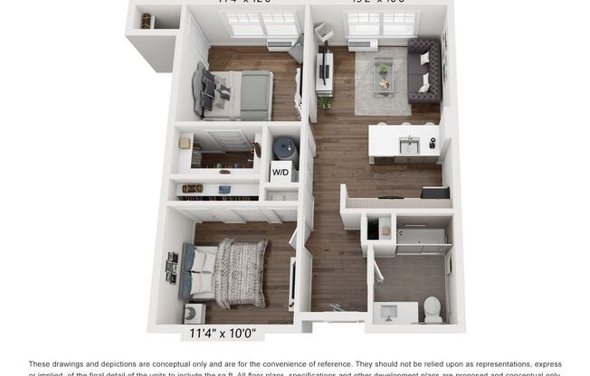 2 beds, 1 bath, 787 sqft, $2,495, Unit 305