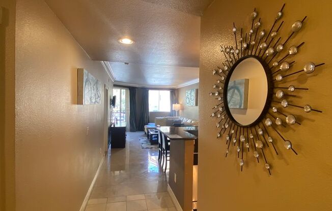 Fully furnished 2 bedroom unit in 24/7 guard gated community