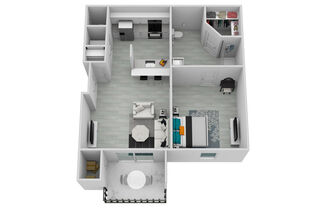 1 bed, 1 bath, 751 sqft, $1,325