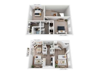 2 beds, 2.5 baths, 1,616 sqft, $1,785