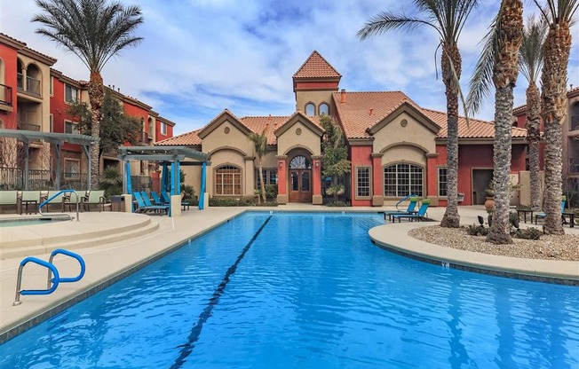 Outdoor Montecito Pointe Swimming Pool in Nevada Rentals