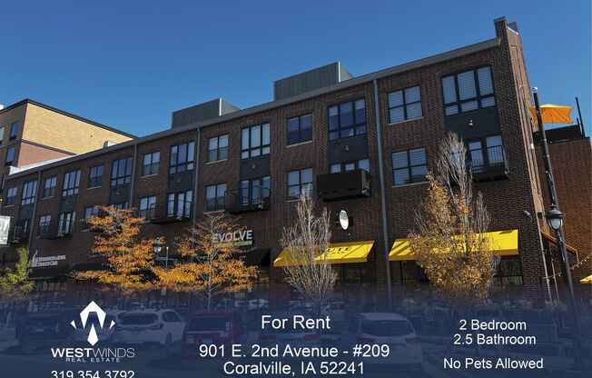 $2,350 | 2 Bedroom, 2.5 Bathroom Luxury Condo | No Pets | Available for Immediate Move-In