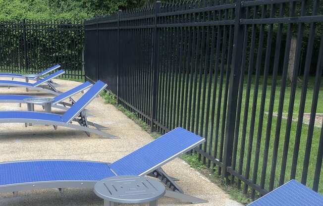 Pool Lounge chairs at New Carrollton Woods, Riverdale, MD