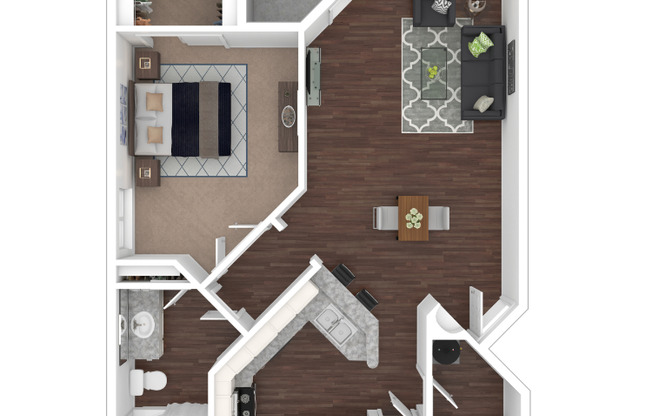 1 bed, 1 bath, 740 sqft, $1,425