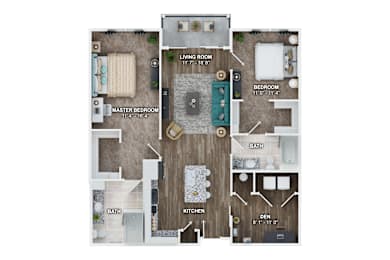 2 beds, 2 baths, 1,221 sqft, $2,766