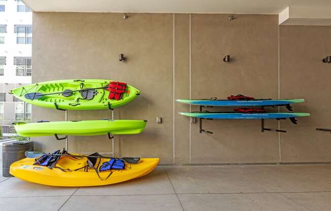 Private Kayak rentals available for our residents